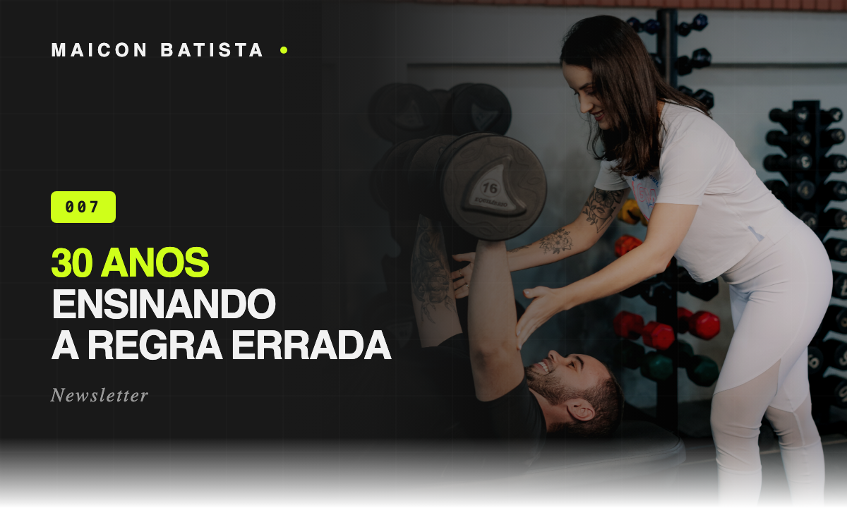 30 anos ensinando a regra errada